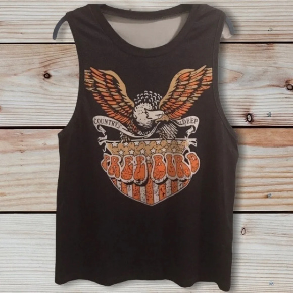 𝅺🔥AMERICAN‎ Bald Eagle Free Bird Tank Top. New - Picture 6 of 10